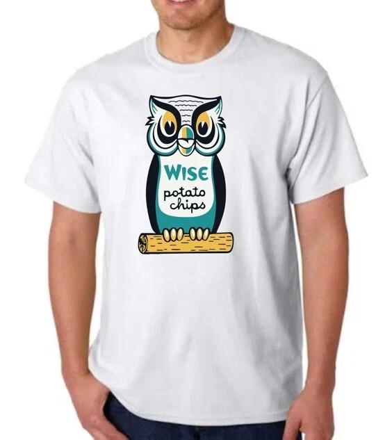 WISE POTATO CHIPS OWL TEE BORDEN FOOD DESIGN CHARACTER T-T-shirt 2XL