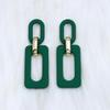 Geometric Square Earrings for Women Retro Simple Acrylic Chain Earrings Statement Earring for Women Girls