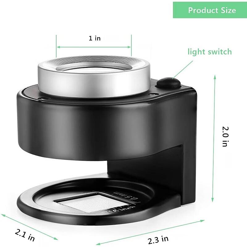 YX-118 30x LED UV Money Detector Magnifier CN plug (adapter included)