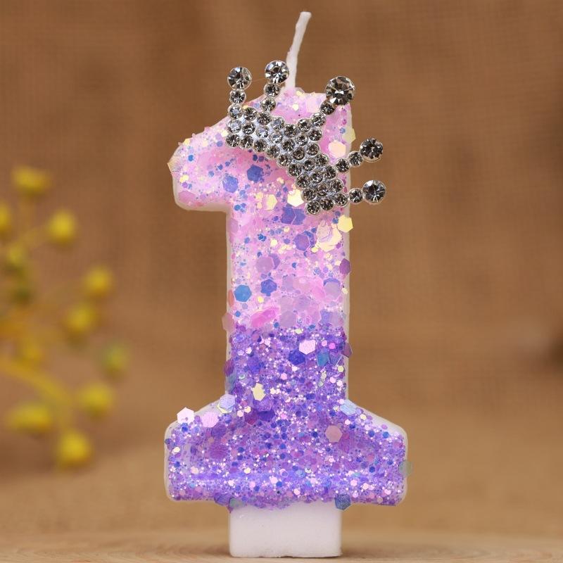 

Тортовые свечи цифры 0-9 Свеча для торта на день рождения Разноцветная Креативная свеча Корона принцессы Девочка С Днем Рождения Украшение для вечеринки