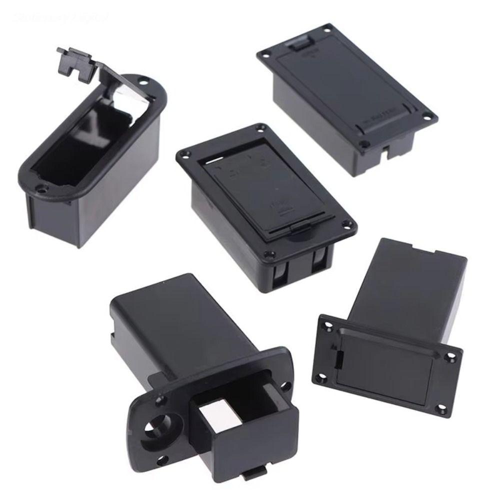 9V Battery Holder Black Battery Case New Guitar Pickup Battery Box