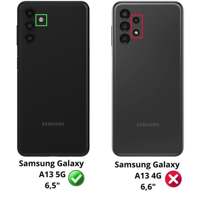 Coque et tour de cou pour Samsung Galaxy A13 5G - TPU Souple Transparent Cordon Noir réglable Phonillico®