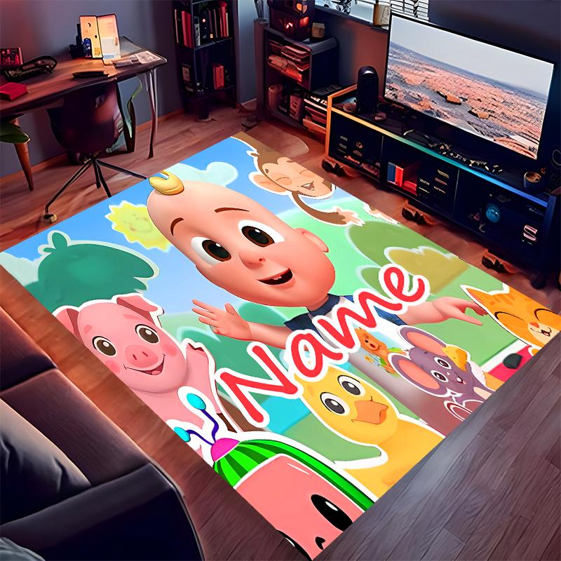 Custom personalization CoComelon - Dance Party Print Area Rug - Soft, Washable Non-Slip Indoor Mat,Living Room,Home&Office Decorative Rug