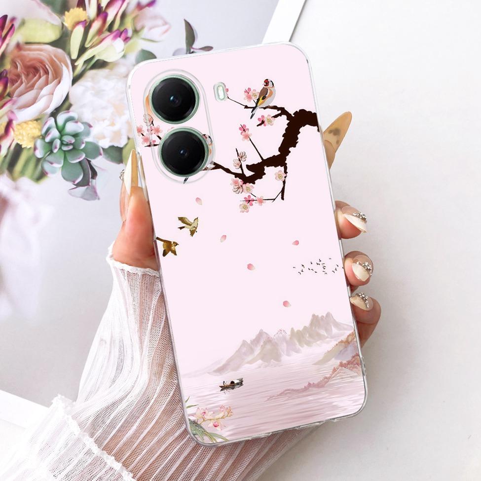 Clear For Xiaomi Poco X7 Pro Case Cover Cute Cat Fashion Butterfly Funny Painted Casing For Poco X7Pro 2412DPC0AI 2412DPC0AG