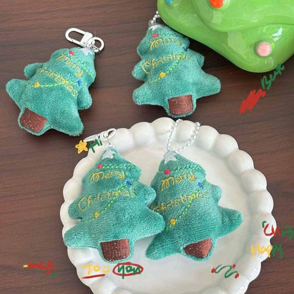 Cartoon Xmas Snowman Pendant Backpack Charms Christmas Mini Key Ring  Children