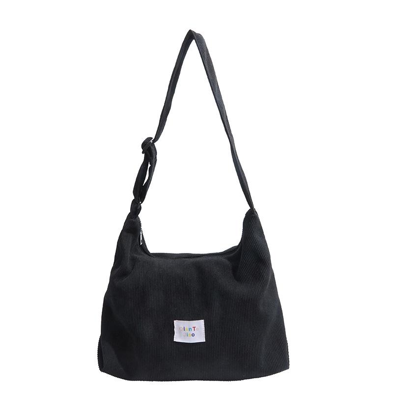Women's bag Crossbody bag Corduroy tote bag New shoulder bag Korean version Fashion simple large capacity casual shoulder bag