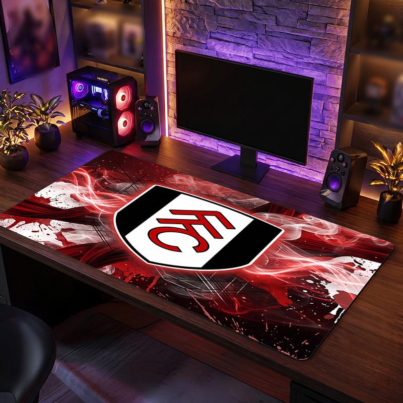 Fulham Football Print Large Mouse Pad, Anti-Slip Extended Gaming Desk Mat for Office Home