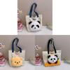 Panda Canvas Tote Bag Large Capacity Street Style For Daily Commute