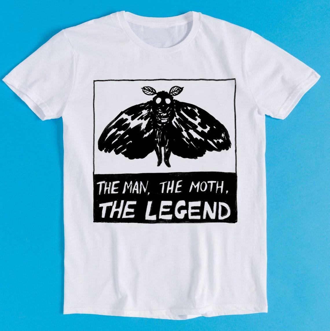 

Mothman The Man The Moth The Legend T Shirt Mens Womens Tees Top XL