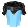 Black Handheld Thickened Vest-Style Trash Bags with Handles for Household Use