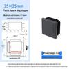 Square Plastic Furniture Tube Plug Foot Pad - Wear-Resistant Protector for Tables, Stools, and Chairs