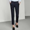 083 Women's Color-Spun Striped Professional Straight-Leg Slimming Suit Pants