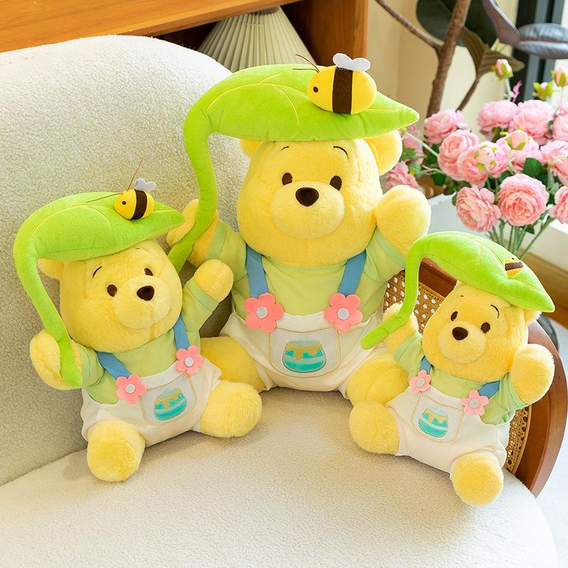 Summer Bee Winnie the Pooh Bear Plush Toy Cute Teddy Bear Doll Girl Gift Pillow