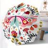 1pc Butterfly Floral Pattern Automatic Open/close Folding Umbrella, Compact Portable Travel Umbrella, Perfect Birthday/Christmas, Cute Umbre