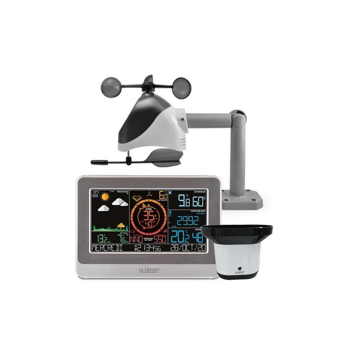 Station Météo - La Crosse Technology - WS6869-WHI-MEG - Wifi - Prévisions Météo - Thermomètre