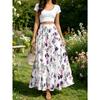 Solid Drapey Chic A-Line Skirt