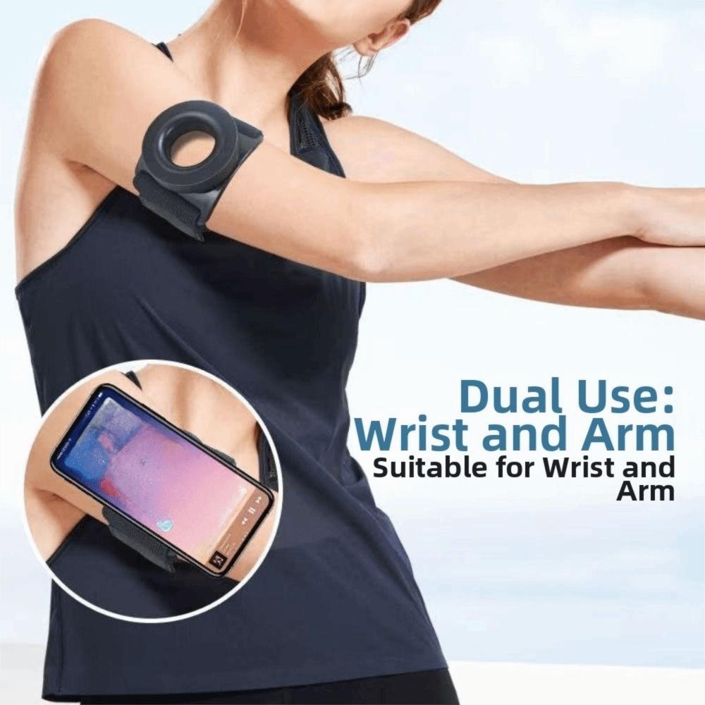 Magnetic Suspension Running Phone Holder Portable 360° Rotatable Wrist Phone Stand for Magsafe Cell Phone Arm Wrist Band Outdoor