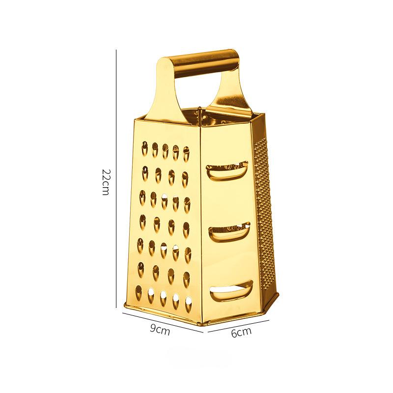 Stainless Steel 4 Sided Blades Household Box Grater Container Multipurpose Vegetables Cutter Kitchen Tools Manual Cheese Slicer