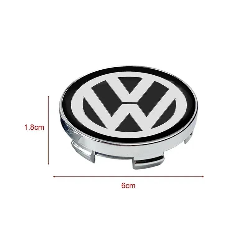 Per Volkswagen VW 4pz 56/60mm Emblema Auto Tappo Mozzo Ruota Cerchione Copricerchi Accessori Auto Per Volkswagen Golf-5 6 7 Jetta Lavida