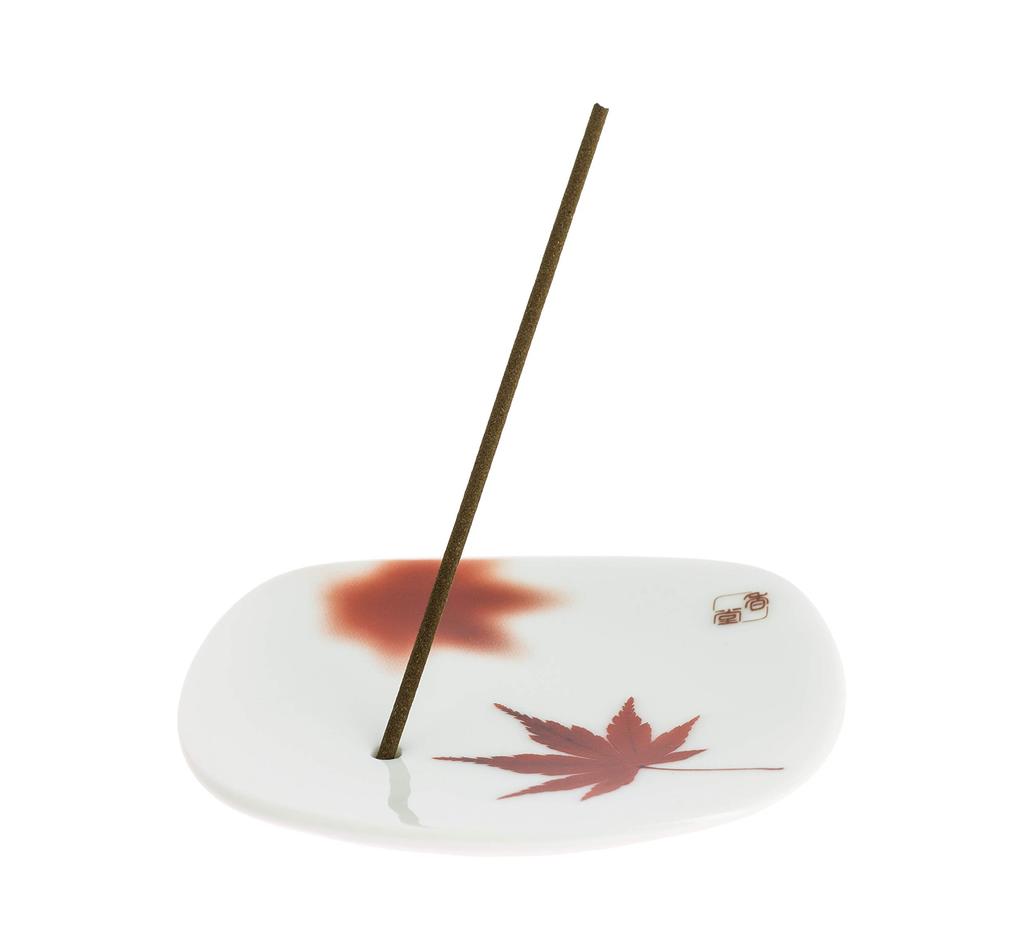 Nippon Kodo Yume no Yume Autumn Nishiki Incense Plate (Autumn Leaves)