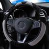 Car Steering Wheel Cute Cover Little Monster Styling Decor Steering Wheel Elastic Covers for Men Women Winter Plush Warm Cover