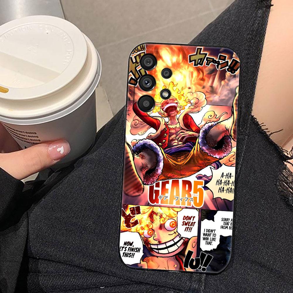 One Piece Gear 5 Luffy Phone Case For Samsung A73 A72 A71 A57 A56 A55 A54 A53 A52 A51 A37 A36 A33 A32 A23 A22 A16 A15 A14 Case