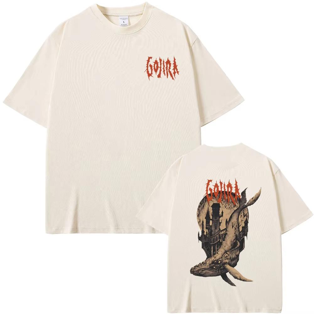 French Metal Band Gojira From Mars To Sirius Flying Whales Vintage Rock Graphic Tshirt Mens Women Fashion Oversized Streetwear