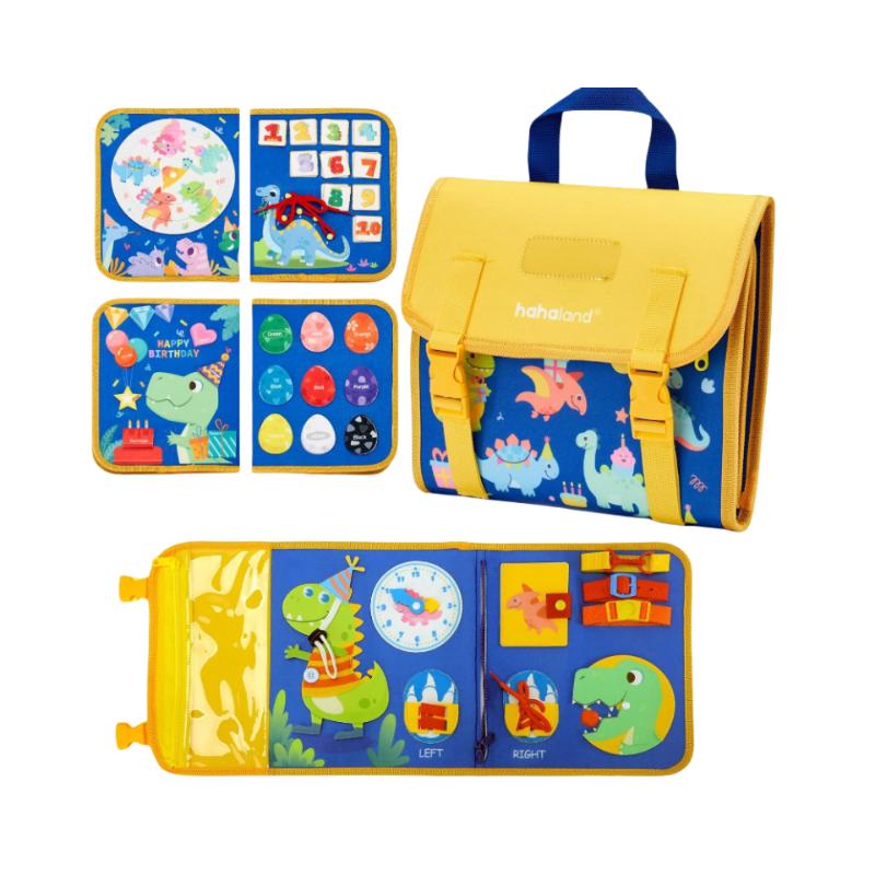 Kids Montessori Busy Board Learning Life Skills Logical Thinking Quiet Activity Book  Preschool Education Travel Toys
