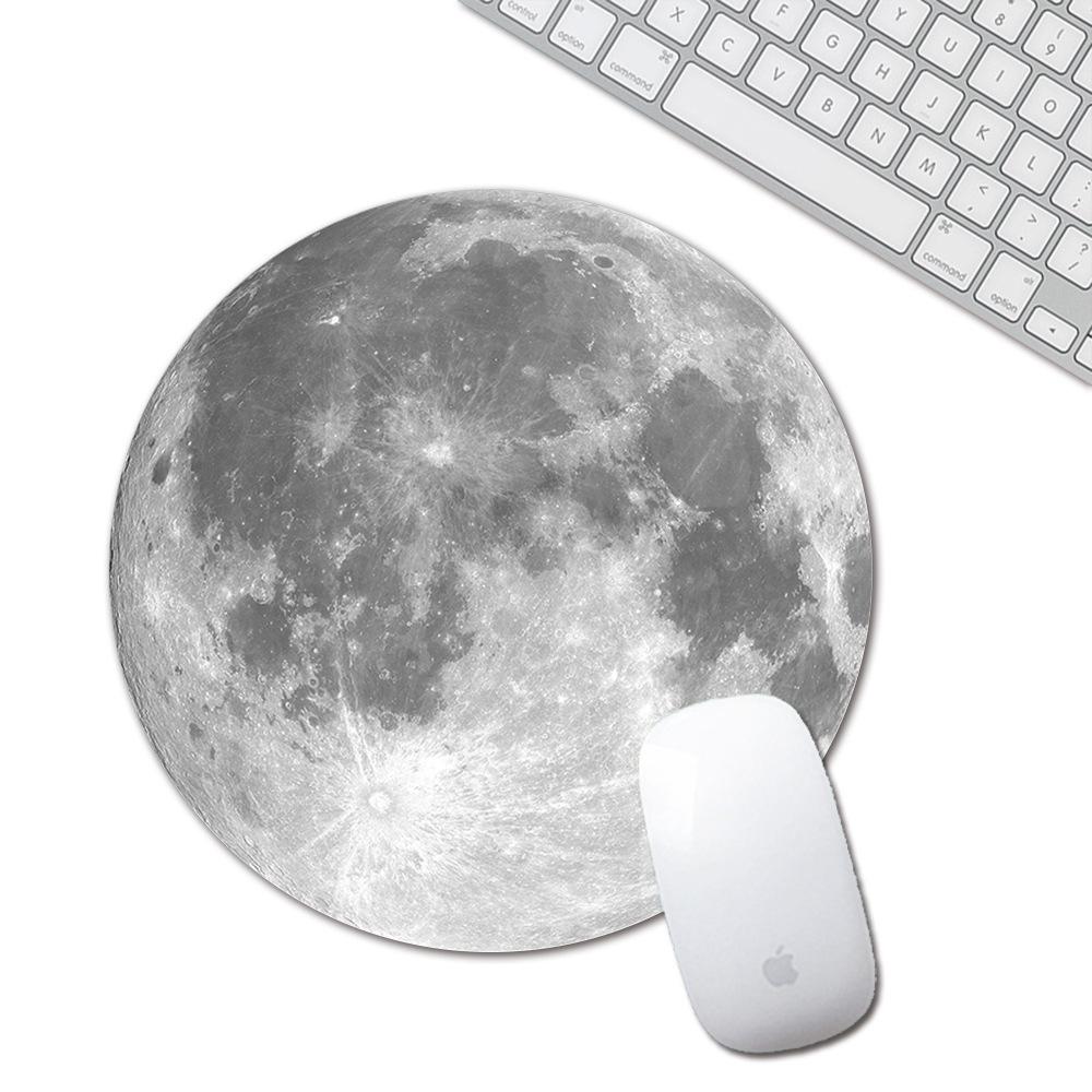 Starry Sky Round Rubber Mouse Pad for Office & Notebook Computers