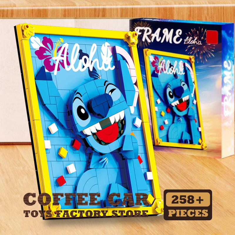 Stitch DIY Building Blocks Mosaic Art Kits Creative Pixel Wall Decor Anime Movie MOC Bricks Painting Adult Children Gifts