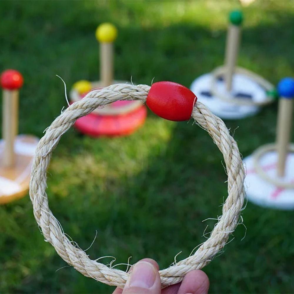Family Gathering Ring Toss Toy Sensory Play Outdoor Ball Hoop Game  Sports Toys