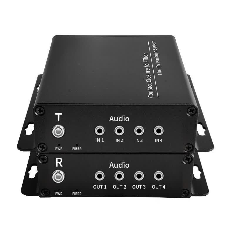 Yeren 3.5 Stereo 4-Channel Unidirectional Audio Fiber Optic Extender