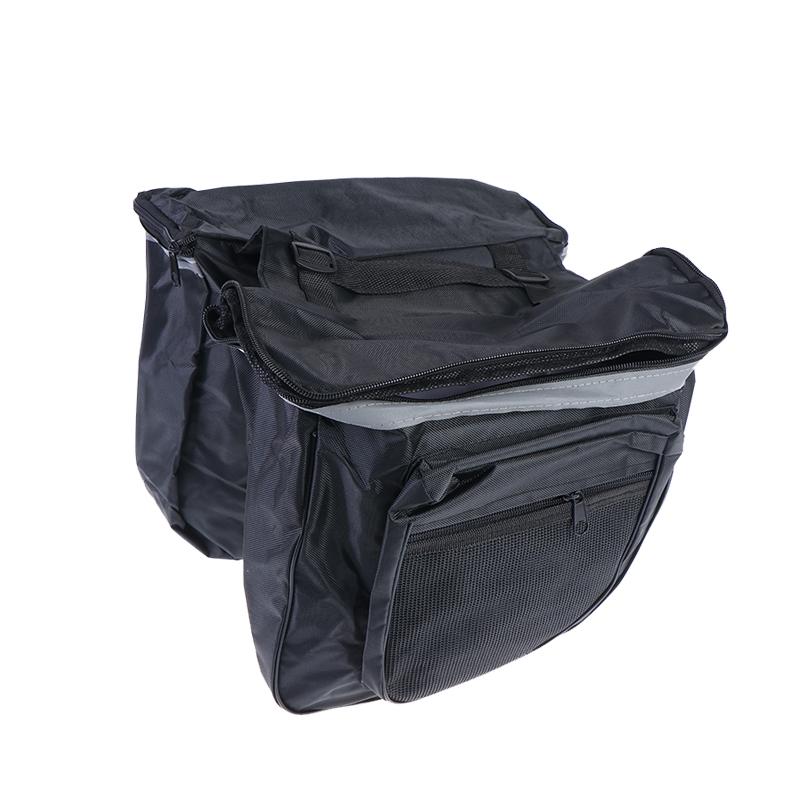 Bike Rear Seat Bag Rear Luggage Rack Large Capacity Waterproof Double Side Pannier Bag Bike Rear Seat Tail Bag Bike Accessories чёрный