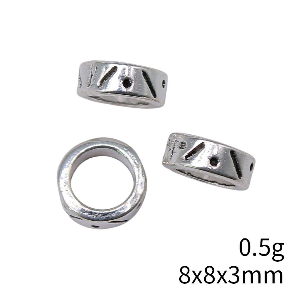 Bead Pendant Jewelry Findings Big Hole Beads Loose Spacer Accessories Parts Beads For Making Bracelets Women's Accessories