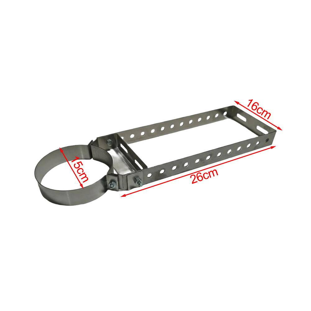 Bbq Accessory Adjustable Bracket 150 Short 150mm Diameter, 1.8mm Thickness Chimney Pipe Holder Solid Construction