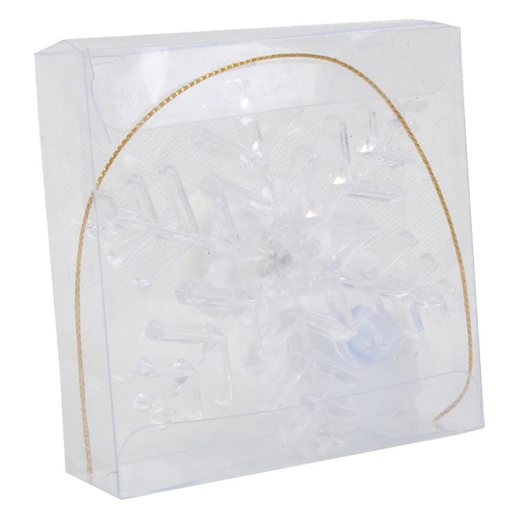 LED Christmas Decoration - Suction Cup Snowflake with Changing Colors