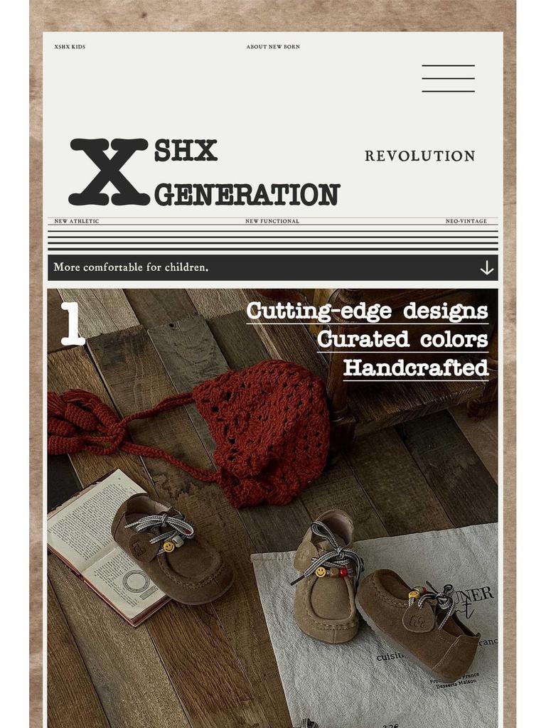 XSHX Kululi Kinder Herbst Wildlederschuhe | Rutschfeste Klettverschluss Funktionelle Außensohle