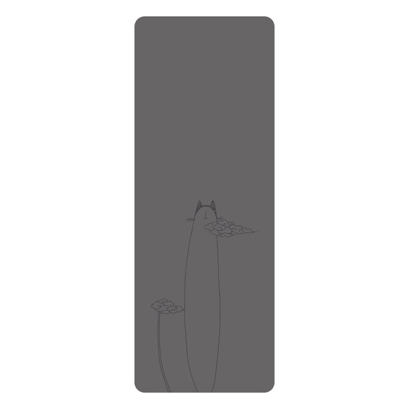 Non-slip, Sweat-absorbing, Personality Cartoon Yoga Mat - Natural Rubber, Widened & Long for Fitness and Plank Support