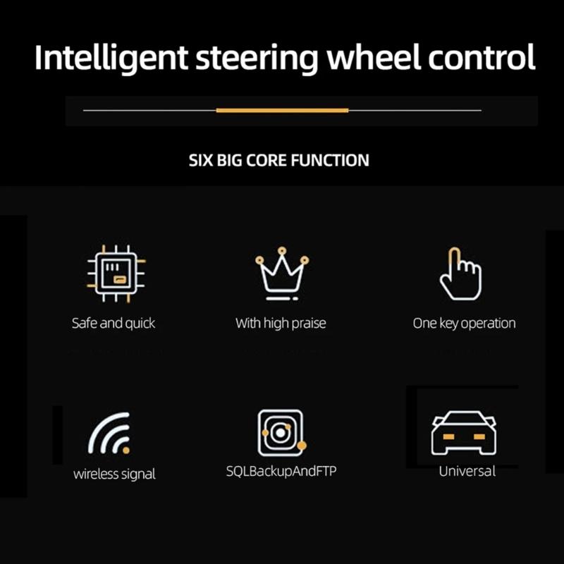 Upgraded Wireless Steering Wheel Switches Multifunction Steering Wheel Controller Durable Effortless Control for Players