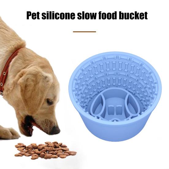 Dog Slow Feeder Lick Bowl Silicone Dog Licking Mat Treat Dispenser Anti-Choking