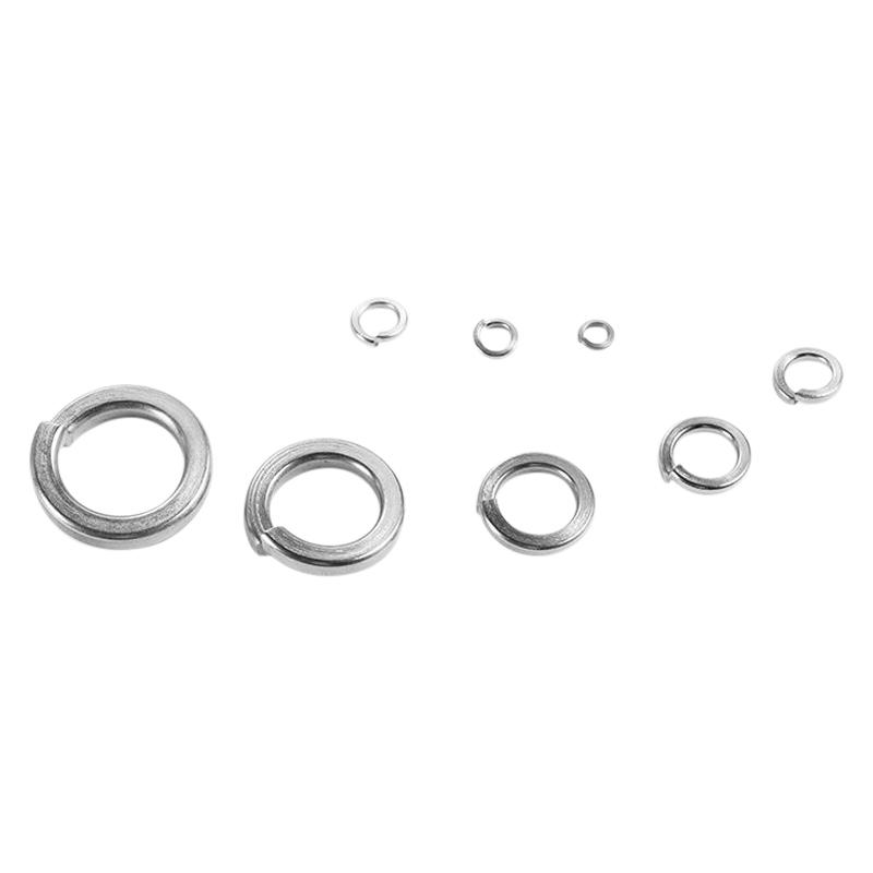 GB93 304 Stainless Steel Spring Lock Washer Square Ends Split Lock Washers M2M2.5M3M4M5M6M8M10M12M14M16M18M20M22M24M27M30