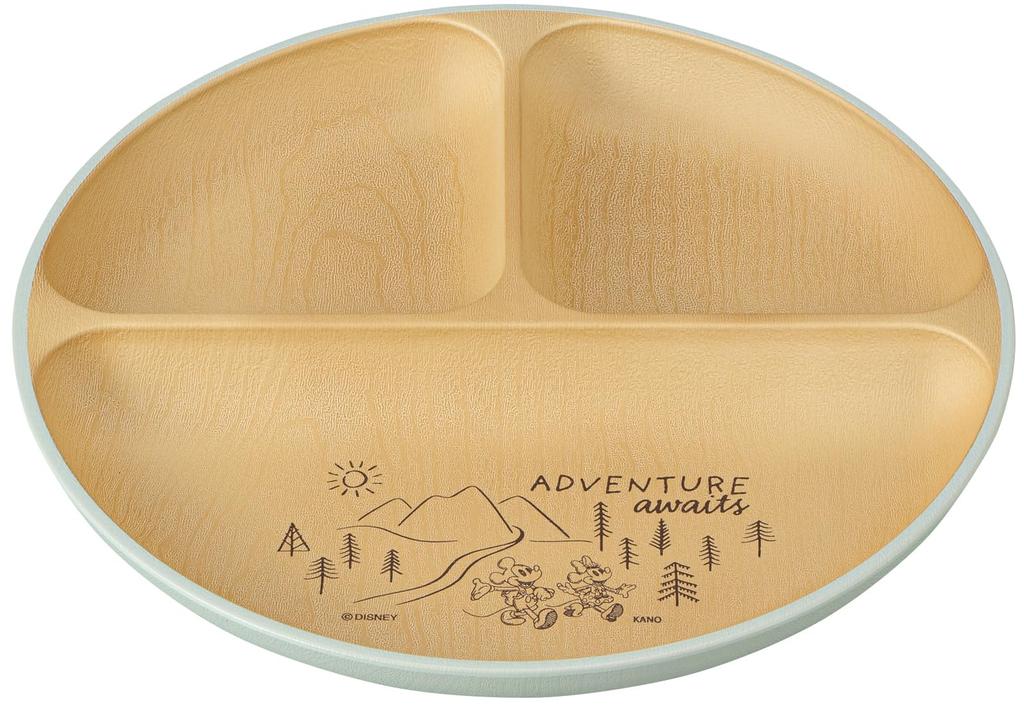 Kano Disney Mickey Adventure Antibacterial Set 50 (2 mugs, 2 lunch plates) Ivory/Green 17035