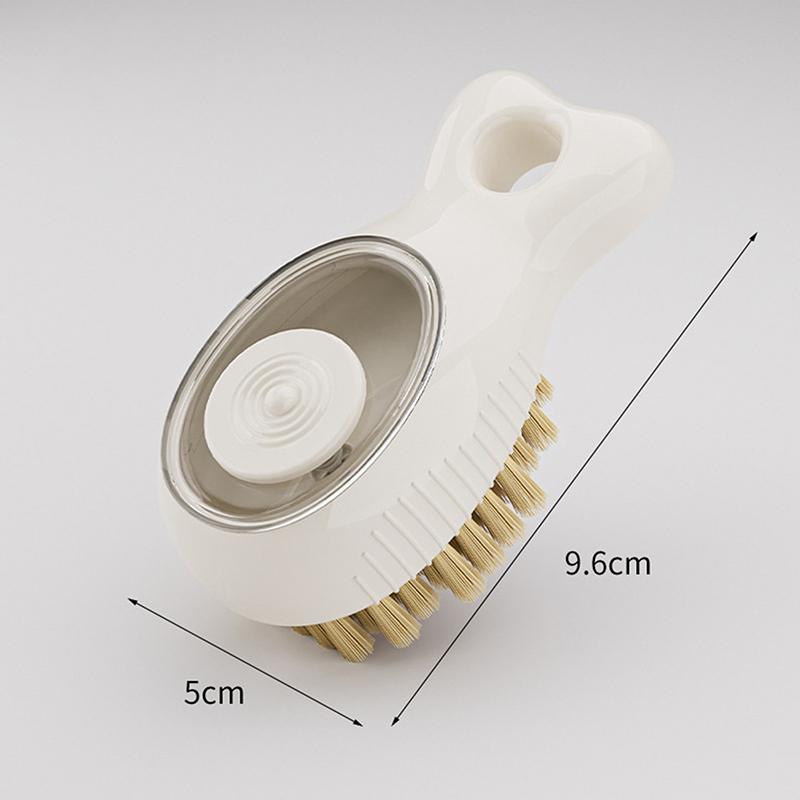 

New Fish-Shaped Multifunctional Kitchen Cleaning Brush With Liquid Dispensing Function, No Dead Angles Cleaning B
