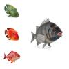 Fish Tropical Lifelike Models Including Red Silk Fish And Green Snapper Perfect For Decoration Home