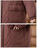 Women's 2024 Winter Fleece-Lined Thick Cotton Coat - Plus Size, Casual, Loose-Fit, Middle-Aged Style.