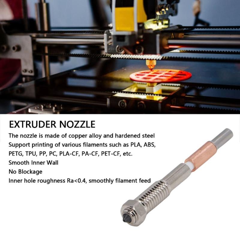 0.4mm Quick Swap Nozzle Replacement For QIDI PLUS 4 3D Printer High Thermal Conductivity Integrated Nozzle And Heatbreak
