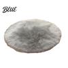 Versatile Round Carpet Color Machine Soft Bedroom Mat Plush Furry Floor Rug Solid Kids Room