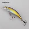 60mm 5g Vibrating Sinking Minnow Lure with Treble Hook for Bass and Asp Fishing