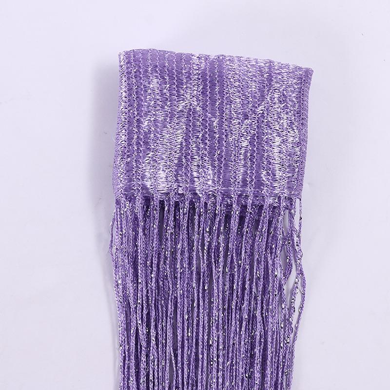 

12x3m Thread Curtains Screen Ribbon String Divider Blind for Living Room Door Wall Window Panel Tassel Curtain W100 by H200cm