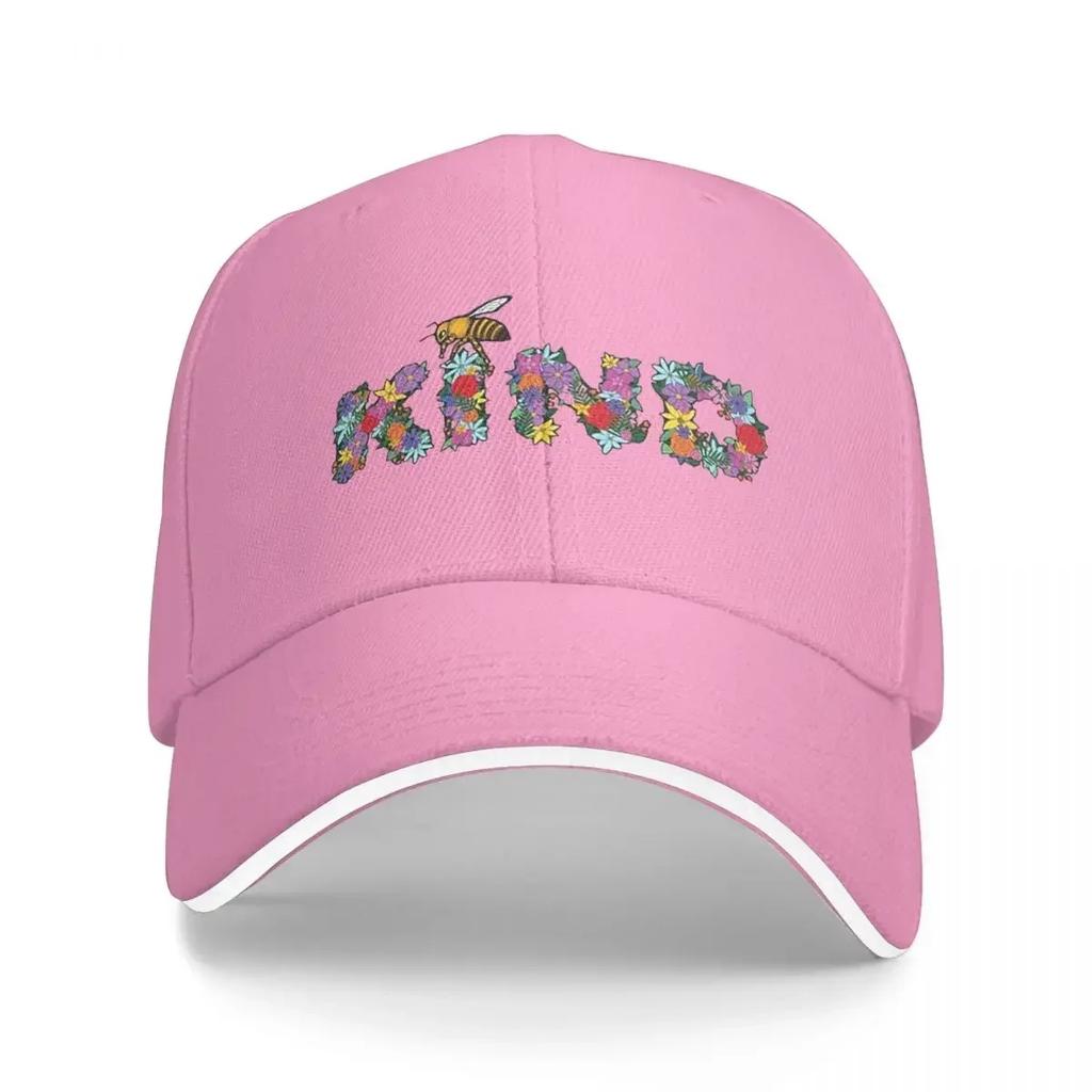 New Bee Kind Cap Fashion Casual Baseball Caps Adjustable Hat Hip Hop Summer Unisex Baseball Hats Customizable Polychromatic